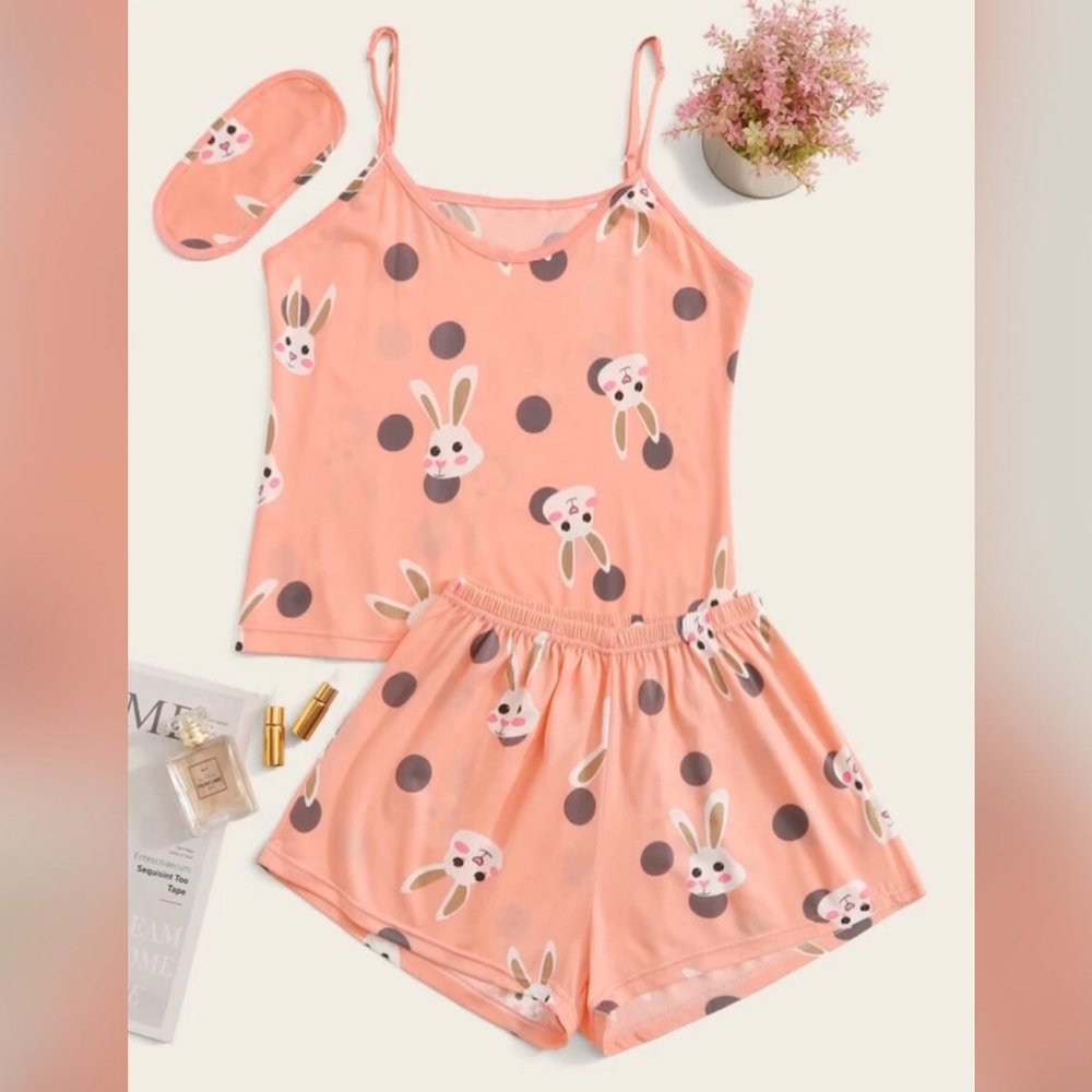 🌙New🌙 Rabbit Print PJ Set